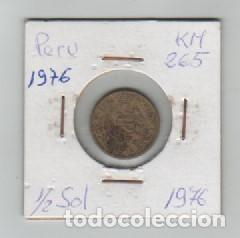 Monedas antiguas de Am&eacute;rica: MONEDA PERU 1/2 SOL 1976 - Foto 1