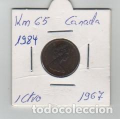 Monedas antiguas de Am&eacute;rica: MONEDA CANADA 1 CENTAVO 1967 - Foto 1