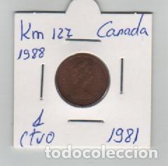 Monedas antiguas de Am&eacute;rica: MONEDA CANADA 1 CENTAVO 1981 - Foto 1
