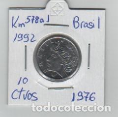 Monedas antiguas de Am&eacute;rica: MONEDA BRASIL 10 CENTAVOS 1976 - Foto 1
