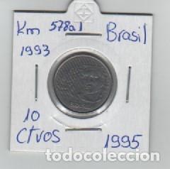 Monedas antiguas de Am&eacute;rica: MONEDA BRASIL 10 CENTAVOS 1995 - Foto 1