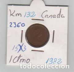 Monedas antiguas de Am&eacute;rica: MONEDA CANADA 1 CENTAVO 1982 - Foto 1