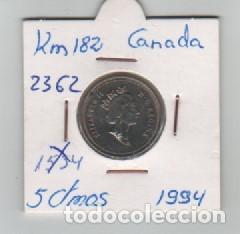 Monedas antiguas de Am&eacute;rica: MONEDA CANADA 5 CENTAVOS 1994 - Foto 1