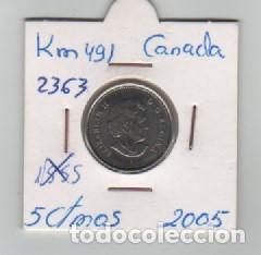 Monedas antiguas de Am&eacute;rica: MONEDA CANADA 5 CENTAVOS 2005 - Foto 1