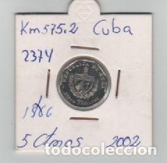 Monedas antiguas de Am&eacute;rica: MONEDA CUBA 5 CENTAVOS 2002 - Foto 1