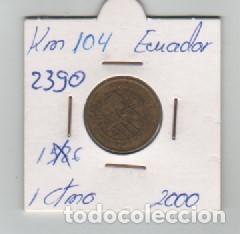 Monedas antiguas de Am&eacute;rica: MONEDA ECUADOR 1 CENTAVO 2000 - Foto 1