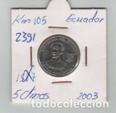 Monedas antiguas de Am&eacute;rica: MONEDA ECUADOR 5 CENTAVO 2003 - Foto 1