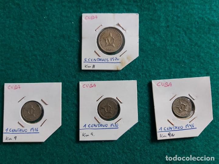 Monedas antiguas de Am&eacute;rica: CUBA cuatro monedas.. - Foto 1