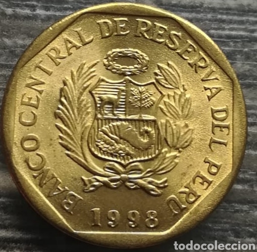 Monedas antiguas de Am&eacute;rica: Moneda Per&uacute; 5 c&eacute;ntimos 1998 - Foto 2