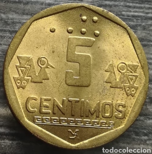 Monedas antiguas de Am&eacute;rica: Moneda Per&uacute; 5 c&eacute;ntimos 1998 - Foto 1