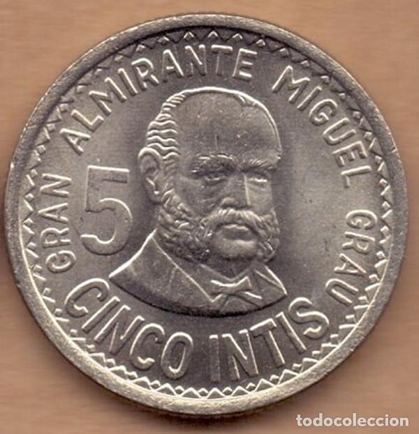 Monedas antiguas de Am&eacute;rica: PERU - 5 INTIS - 1987 - LIMA - NO CIRCULADA - Foto 1