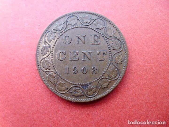 Monedas antiguas de Am&eacute;rica: CANADA 1 CENT 1908 - Foto 1