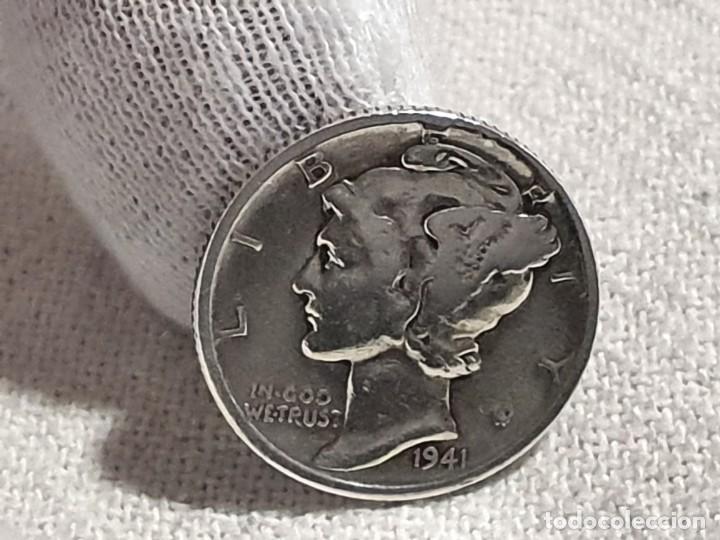 Monedas antiguas de Am&eacute;rica: USA - 1 dime 1941 - plata - EBC/EF - Foto 1