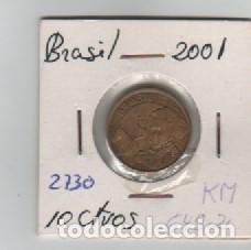 Monedas antiguas de Am&eacute;rica: MONEDA BRASIL 10 CENTAVOS 2001 - Foto 1