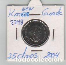 Monedas antiguas de Am&eacute;rica: MONEDA CANADA 25 CENTAVOS 2004 - Foto 1