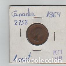 Monedas antiguas de Am&eacute;rica: MONEDA CANADA 1 CENTAVO 1964 - Foto 1