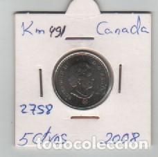 Monedas antiguas de Am&eacute;rica: MONEDA CANADA 5 CENTAVOS 2008 - Foto 1