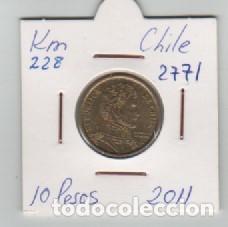 Monedas antiguas de Am&eacute;rica: MONEDA CHILE 10 PESO 2011 - Foto 1