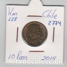 Monedas antiguas de Am&eacute;rica: MONEDA CHILE 10 PESO 2014 - Foto 1