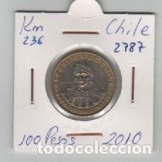 Monedas antiguas de Am&eacute;rica: MONEDA CHILE 100 PESO 2010 - Foto 1