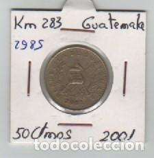 Monedas antiguas de Am&eacute;rica: MONEDA GUATEMALA 50 CENTAVOS 2001 - Foto 1