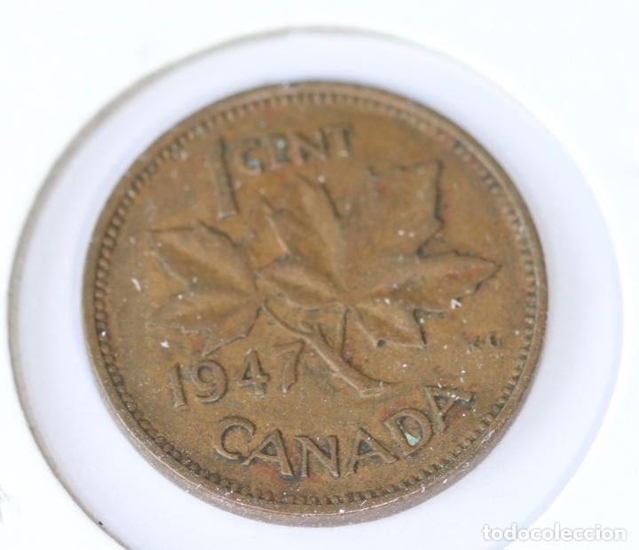 Monedas antiguas de Am&eacute;rica: UN C&Eacute;NTIMO,CANAD&Aacute; 1947 - Foto 2