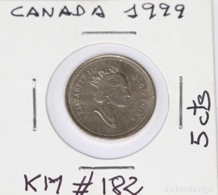 Monedas antiguas de Am&eacute;rica: CINCO C&Eacute;NTIMO,CANAD&Aacute; 1999 - Foto 1
