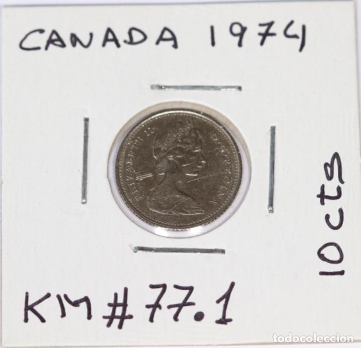 Monedas antiguas de Am&eacute;rica: DIEZ C&Eacute;NTIMO,CANAD&Aacute; 1974 - Foto 1