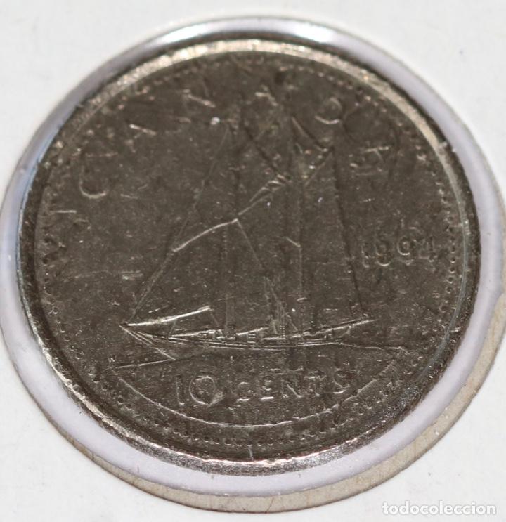 Monedas antiguas de Am&eacute;rica: DIEZ C&Eacute;NTIMO,CANAD&Aacute; 1994 - Foto 2