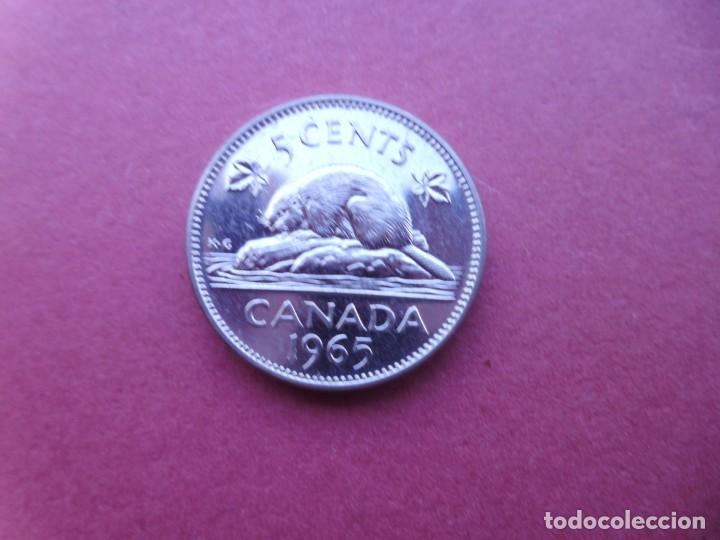 Monedas antiguas de Am&eacute;rica: CANADA MONEDA 5 CENTS 1965 - Foto 1
