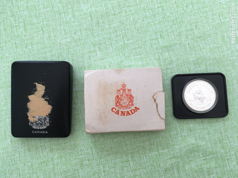 Monedas antiguas de Am&eacute;rica: D&oacute;lar plata Canad&aacute; Calgary - Foto 1