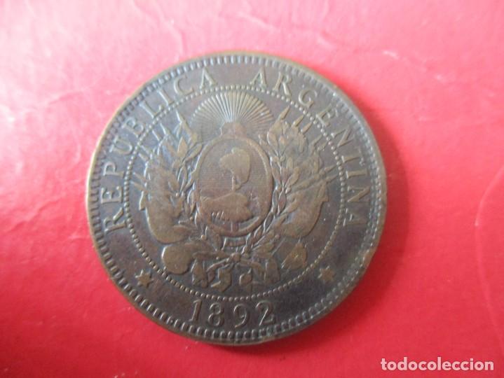 Monedas antiguas de Am&eacute;rica: Argentina. moneda de 2 centavos. 1892 - Foto 2