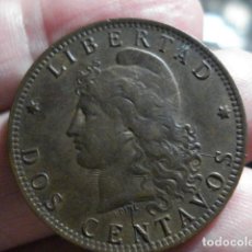 Monedas antiguas de América: ARGENTINA MONEDA 2 CENTAVOS 1891 RARISIMA - FALTA LA O DEL GRABADOR OUDINE - MUY BONITA. Lote 204370866