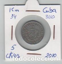 Monedas antiguas de Am&eacute;rica: MONEDA CUBA 5 CENTAVOS 2010 - Foto 1