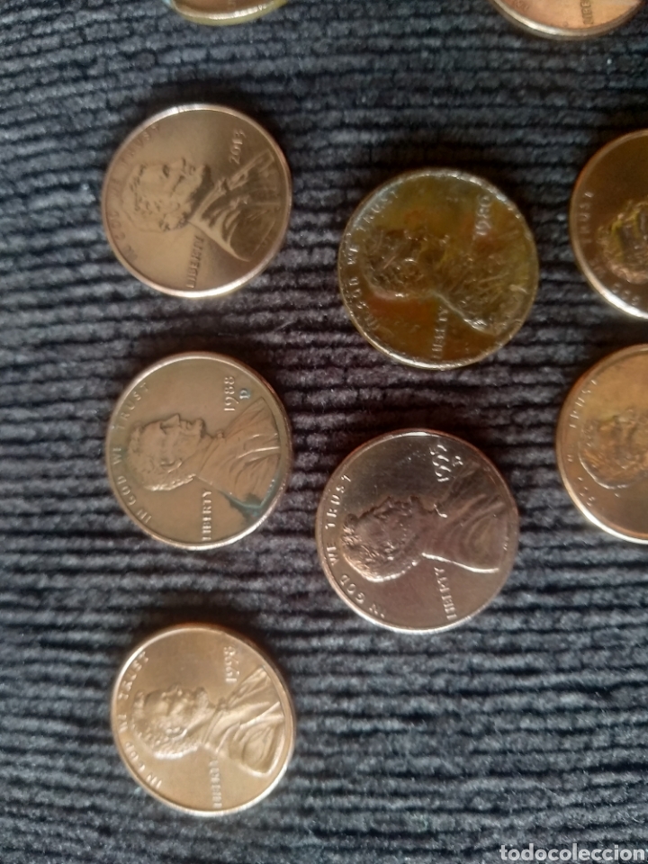 Monedas antiguas de Am&eacute;rica: USA, lote. 11 monedas ONE CENT. - Foto 3