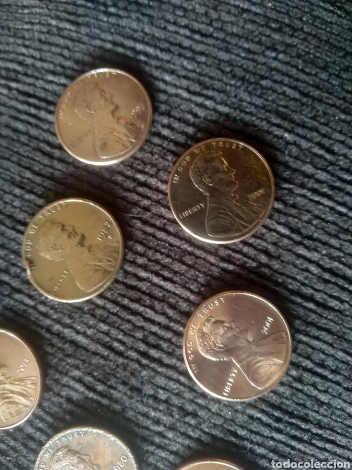 Monedas antiguas de Am&eacute;rica: USA, lote. 11 monedas ONE CENT. - Foto 5