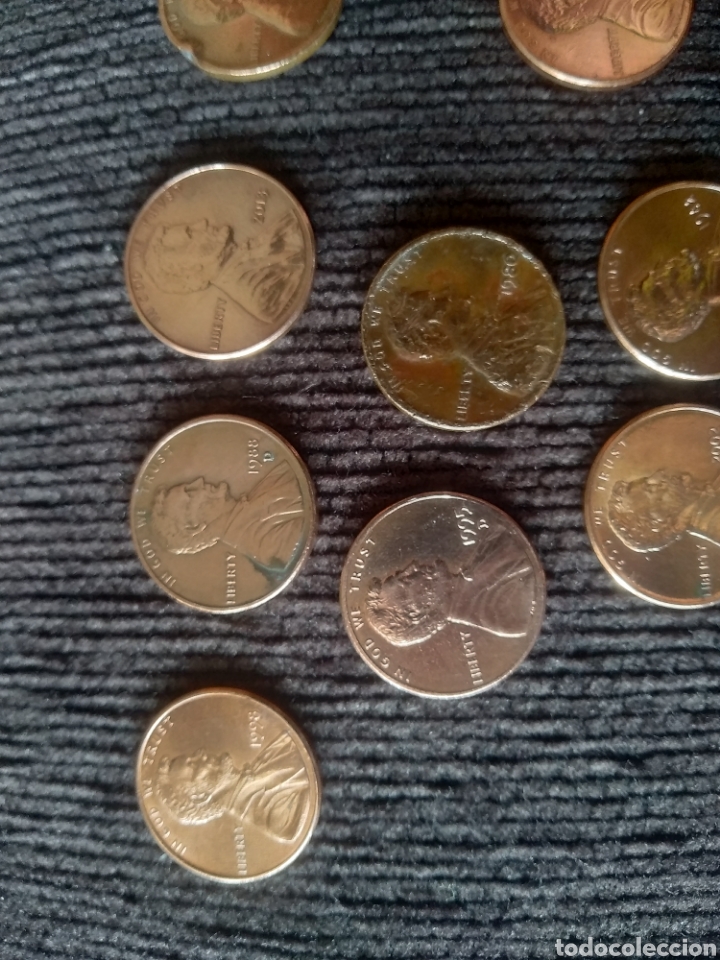 Monedas antiguas de Am&eacute;rica: USA, lote. 11 monedas ONE CENT. - Foto 6