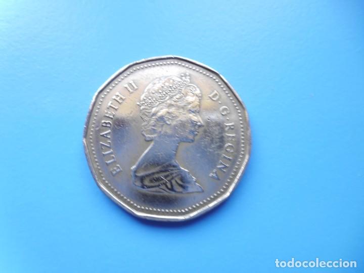 Monedas antiguas de Am&eacute;rica: CANADA 1 DOLAR 1987 - Foto 2