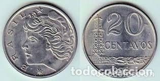 Monedas antiguas de Am&eacute;rica: BRASIL 20 CENTAVOS 1977 - Foto 1