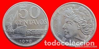 Monedas antiguas de Am&eacute;rica: BRASIL 50 CENTAVOS 1978 - Foto 1
