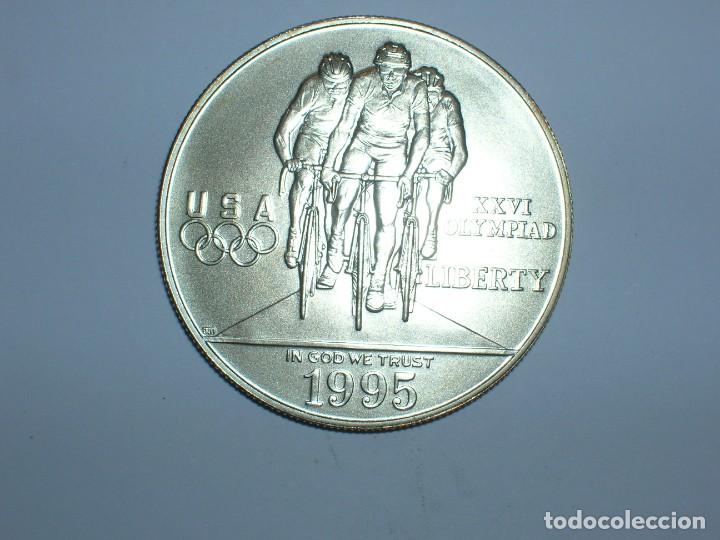 Old Coins of America: ESTADOS UNIDOS/USA 1 DOLAR OLIMPIADA ATLANTA 1995 D SIN CIRCULAR, KM 263, 19.962 PIEZAS (5780)
