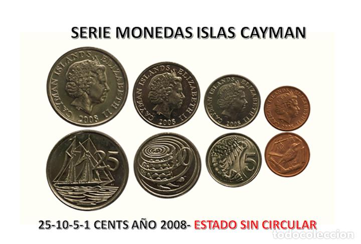 Monedas antiguas de América: SERIE DE MONEDAS DE LAS ISLAS CAYMAN 2008, SC - Foto 2 - 240841600