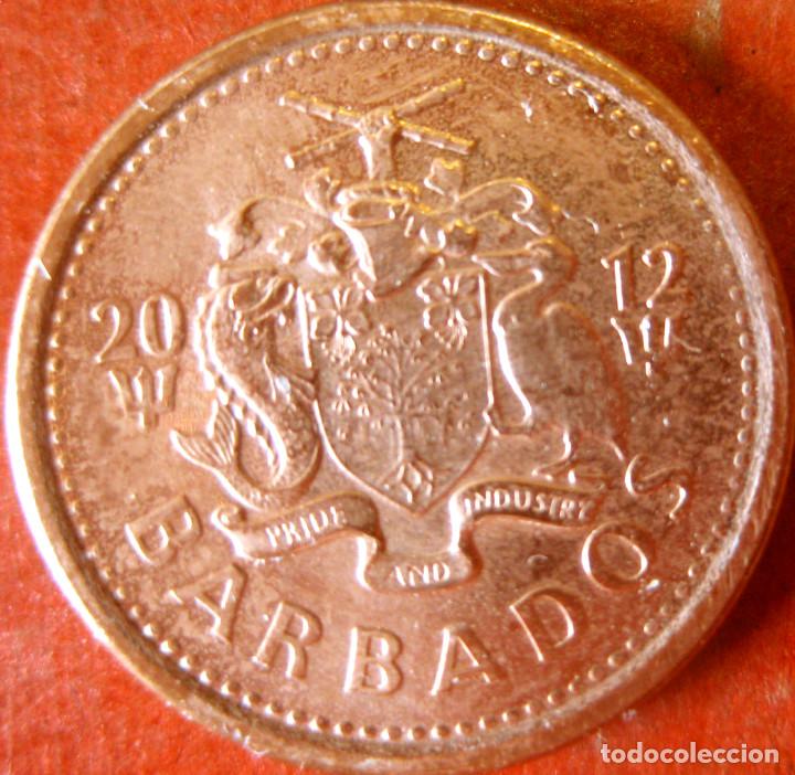 Monedas antiguas de Am&eacute;rica: Barbados, 1 CENT 2012 KM-10a. - Foto 2