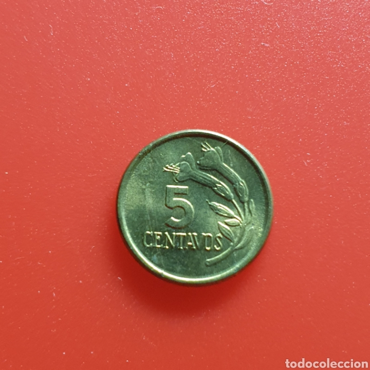 Monedas antiguas de Am&eacute;rica: Per&uacute; 5 centavos 1974 - Foto 2