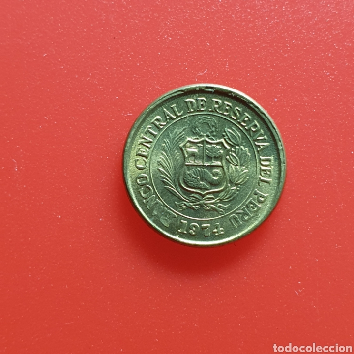 Monedas antiguas de Am&eacute;rica: Per&uacute; 5 centavos 1974 - Foto 1