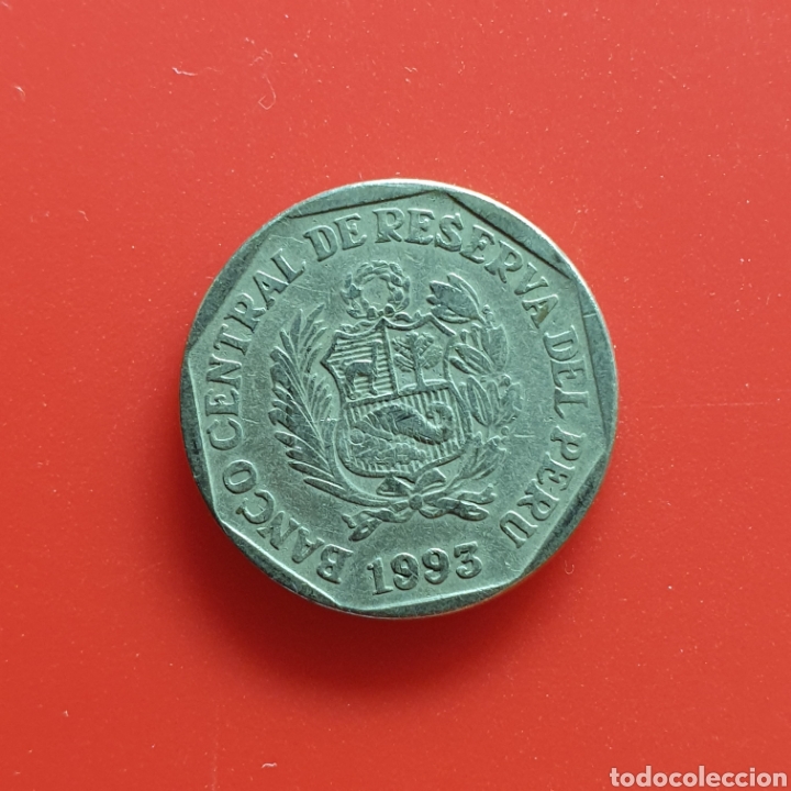Monedas antiguas de Am&eacute;rica: Per&uacute; 50 centimos 1993 - Foto 1