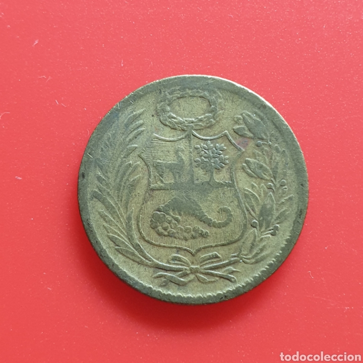 Monedas antiguas de Am&eacute;rica: Per&uacute; &frac12; sol de oro 1944 - Foto 2