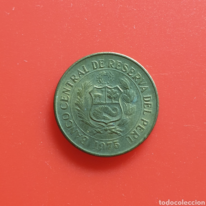 Monedas antiguas de Am&eacute;rica: Per&uacute; &frac12; sol de oro 1975 - Foto 2