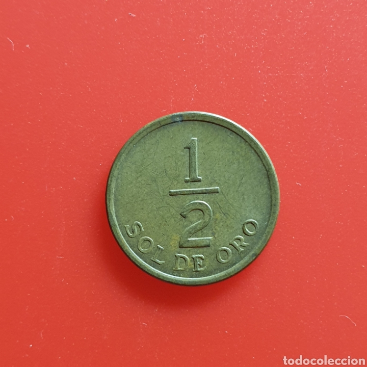 Monedas antiguas de Am&eacute;rica: Per&uacute; &frac12; sol de oro 1976 - Foto 1