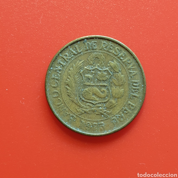 Monedas antiguas de Am&eacute;rica: Per&uacute; 1 sol de oro 1975, m&oacute;dulo peque&ntilde;o - Foto 2